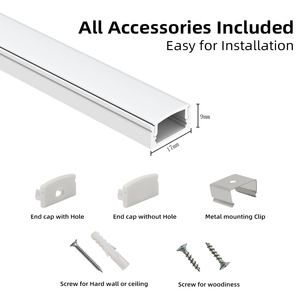 Profilés extrudés en aluminium pour surface, flexible led, avec couvercle pc, revêtement aluminium perfil de aluminio para luz led - Product Image 2
