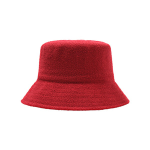 Bán Buôn Nóng Bán Tùy Chỉnh Trống Terry Khăn Phẳng Top Bucket Hat Cho Phụ Nữ Người Đàn Ông Ngoài Trời Bucket Caps - Product Image 4