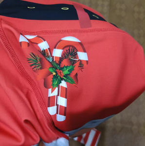 女性エルフ CK25008 コスチューム クリスマス 冬 雪の結晶 サンタ ヨガ レギンス 伸縮性ウエスト ハイプラスサイズ 4方向ストレッチ ジム - Product Image 2