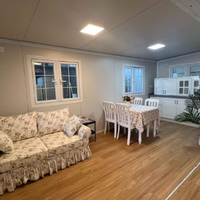 Maisons préfabriquées en conteneurs extensibles de luxe modernes de 20/30/40 pieds, structure en acier, maison pliable avec chambres et salles de bain
