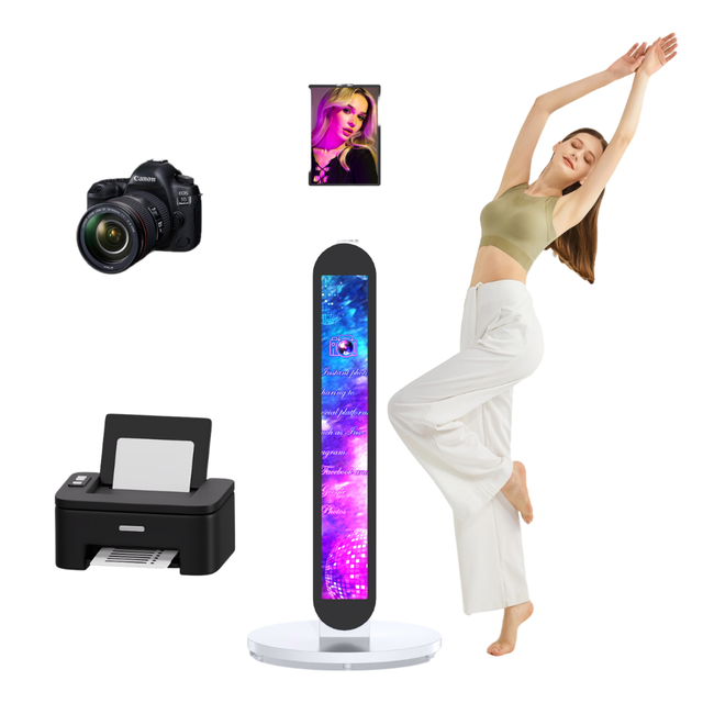 iPad Photo Booth Shell Machine Stand USB Connectivity Remote Control ABS Plastic Metal Construction High Quality 200kg Load