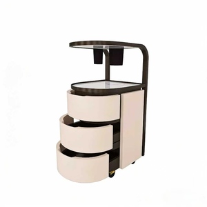 Beauty Salon Exclusive Small Cart Luxury Eyelash Salon Hand Push <b>Tool</b> Cart Shampoo Multi-layer Storage Cart - Product Image 2