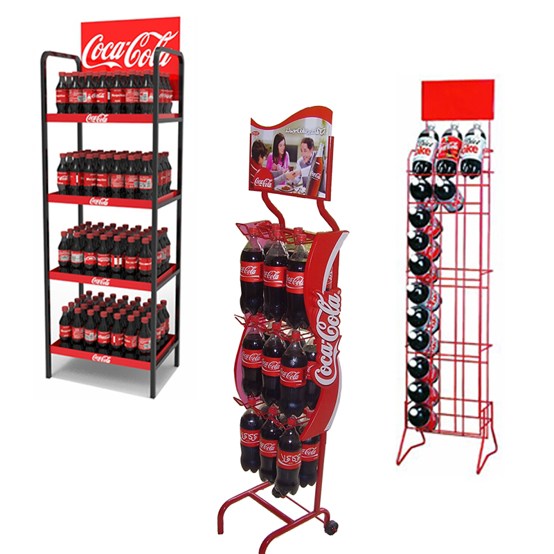 コカコーラディスプレースタンド コカ・コーラ ボトル ディスプレイ ラック (床置き型