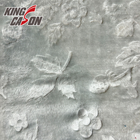 Kingcason Fabricant Grossiste de Doublure en Polaire de Flanelle de Luxe Anti-rides Tricotée à Motif Personnalisé Gaufré