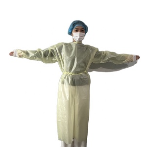Bata de Aislamiento Médico Desechable de CPE, Mangas Largas, Fabricada a Máquina, de Polietileno, para Adultos, con Certificado CE - Product Image 5