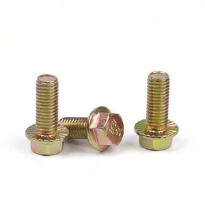 Acero al Carbono GB5787, Zincado Amarillo, Grado 8.8, Cabeza Hexagonal, Brida Plana, Métrica M6-M16 - Product Image 5
