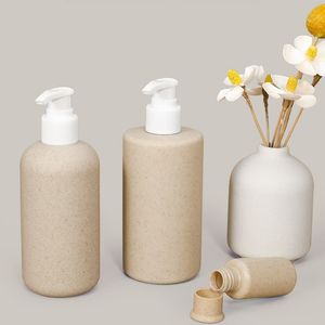Envase Cosmético Ecológico y Biodegradable de Paja de Trigo de 30 ml, 100 ml y 300 ml, Botella de Crema de Plástico para Envasado - Product Image 2