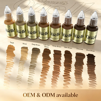 Liquide de micro-pigmentation biologique à marque privée, maquillage semi-permanent de haute qualité, couleurs personnalisées pour eye-liner et sourcils