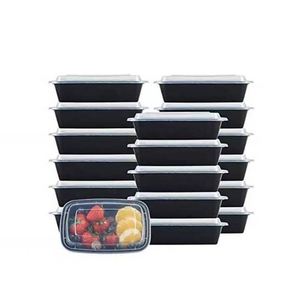 Contenedores a Prueba de Fugas de 28/32 Onzas con Tapas para Contenedores de Alimentos Desechables Rectangulares con Tapa, en Oferta - Product Image 3