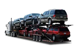 Car Trailer 2 - 3 Axles Car Carrier Transport Semi Trucks Trailer Used Carry 11-12 Cars For Sale