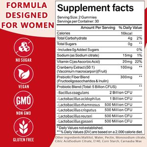 Gummies Probiotiques pour Femmes OEM/ODM avec Vitamine C pour la Santé Féminine et Intestinale - Product Image 2
