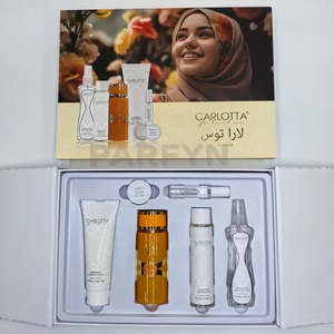 Ensemble cadeau de parfum pour femme, eau de toilette au design populaire, notes fruitées gourmandes, parfum naturel arabe, spray corporel, lotion corporelle - Product Image 2