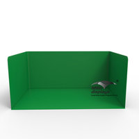 Studio photo personnalisé en forme de U avec écran vert pour vidéo et support de fond chromakey