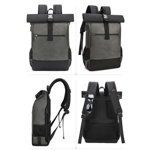 Sac à dos à enroulement personnalisé, logo personnalisé, durable, écologique, recyclé, imperméable, pour ordinateur portable, fabriqué par un fabricant sur mesure - Product Image 2