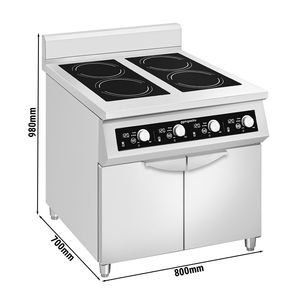 Placa de Inducción Gastro GGM - 20 kW - 4 Zonas de Cocción - Product Image 2