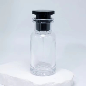 Flacon de parfum en verre transparent rechargeable de luxe personnalisé avec logo, 30 ml, 50 ml, 100 ml, flacons de parfum ronds chinois avec emballage en boîte - Product Image 6