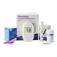 Simcheck DS-6家庭用ポータブル血糖計モニター迅速医療診断血糖計50個テストストリップ