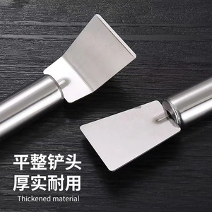 Stainless Steel Ice <b>Scraper</b> <b>Cleaning</b> Spatula Thickened Material For Kitchen Refrigerator Defrosting And Grease Removal - Product Image 2