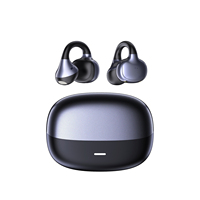 Écouteurs intra-auriculaires ouverts à clip d'oreille avec traduction IA, transducteur dynamique de 11 mm, anneau en cuivre, AB5756T, BT6.0, 200 mAh, électroplaqués pour le voyage et le sport