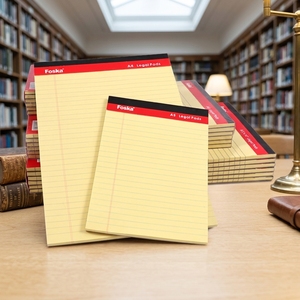 Foska Fournitures Scolaires Retour à l'École Blocs-Notes Premium 5x8 Ligne Collège <span class=keywords><strong>Jaune</strong></span> à Double Face Transparente pour l'Étude - Product Image 1