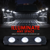 Kit d'éclairage de lit de camion à LED blanches 8 pods système d'éclairage de cargaison avec interrupteur étanche Underglow Rock Lights pour pick-up Van SUV