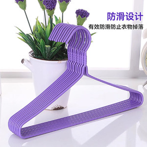 Plastic Coated Clothes <b>Hanger</b> 40cm 10 Pieces Non Slip Rectangle Shape For Clothing <b>Storage</b> - Product Image 5