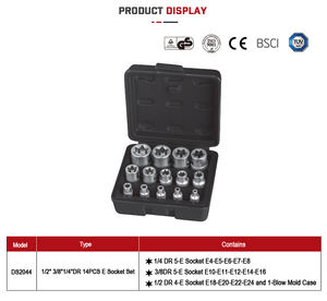 Jeu de 3 douilles à écrou de roue en acier 1/2 CRV Kit d'outils à impact profond - Product Image 3