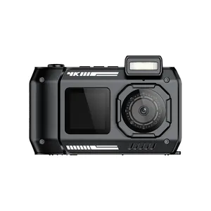 Caméra sous-marine compacte 18X Appareil photo numérique Autofocus 4K pour la photographie Snorkeling