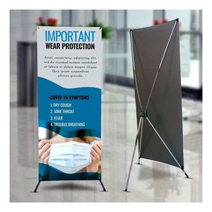 Soportes de Aluminio y Poliéster con Marco en X, Ecológicos y Personalizados, para Impresión Publicitaria con Trípode Desplegable - Product Image 2