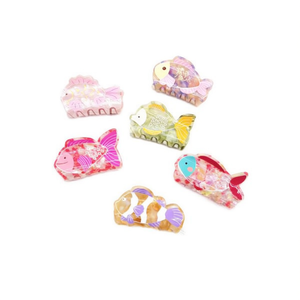 Fermagli per capelli Nanqin Fish, 8 cm, in acrilico, con disegni a cartoni animati, per donne e ragazze, per uso quotidiano. - Product Image 1