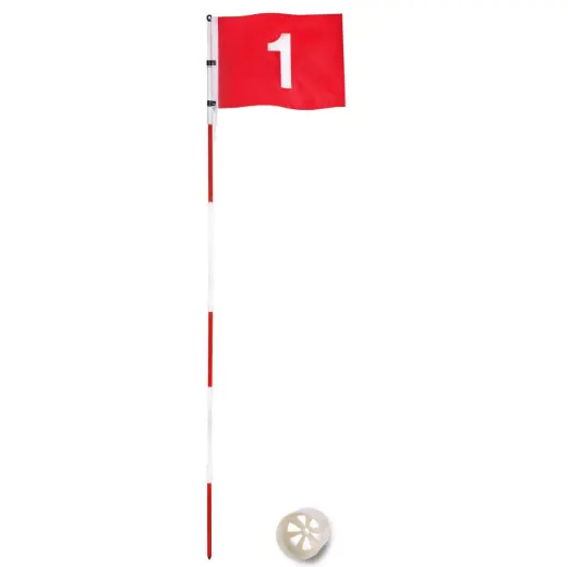 Asta per bandiera di dimensioni personalizzate Mini Golf Flag Stick Golf Pin Flagpole Stand Set con bandiera