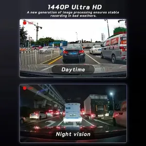 กล้องติดรถยนต์ M8 บันทึกภาพ 1080P 2 เลนส์ หน้าจอ IPS พร้อม G-sensor บันทึกแบบวนซ้ำ ภาพคมชัดระดับ HD มองเห็นในเวลากลางคืน รับประกัน 1 ปี กล้องบันทึกวิดีโอติดรถยนต์ DVR - Product Image 4