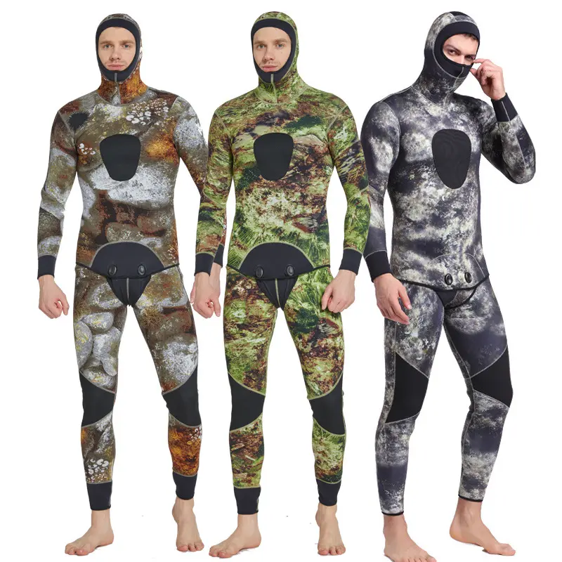 Sbart Two Piece Custom Wetsuit CR Neoprene 3mm Diving Suits Traje De Buceo Open Cell Diving Spearfishing Wetsuit