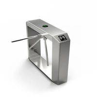 Portillon pivotant en acier inoxydable de haute qualité avec lecteur de carte RFID, système de contrôle d'accès intelligent pour écoles, usines et bureaux