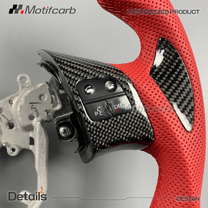 Volante personalizado de fibra de carbono real para Lexus IS250 IS350 300C 250C F-sport 2005-2013 con pantalla LED inteligente de RPM - Product Image 4