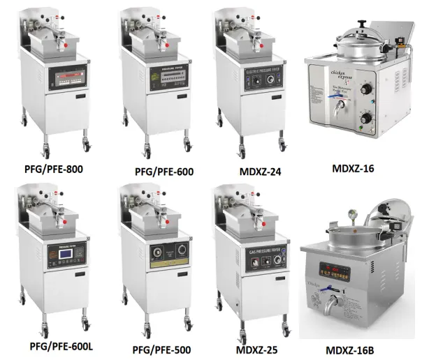 Small Shop And Household Use 16L Counter-top Commercial Pressure Fryer Computer Panel MDXZ-16B