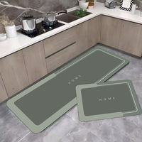 Prix de gros 2 pièces tapis de cuisine antidérapants imperméables pour sol tapis de cuisine en caoutchouc à séchage rapide tapis de sol tapis pour la décoration intérieure