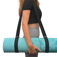 Sangle de transport de tapis de yoga en coton de haute qualité, support de luxe pour tapis de yoga, sangle de transport de tapis de yoga naturelle