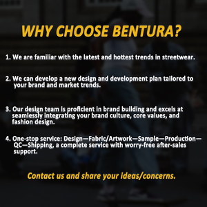 เสื้อฮู้ดดี้ผู้ชายทรงโอเวอร์ไซส์ แบรนด์ BENTURA ดีไซน์ลายเสือดาวปักลายกราฟิกแบบดิสเทรส แต่งผ้าปะติดปะต่อ พร้อมซิปครึ่งตัว ผลิตจากผ้าฝ้ายหนา - Product Image 3