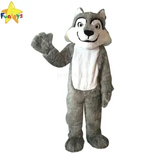 Funtoys CE réaliste caractère gris loup mascotte costume