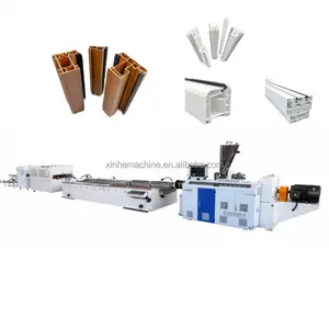 Plastic U-slot window profile various pvc window material extruder production line making machine