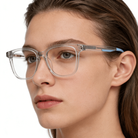 Montures optiques en acétate personnalisées Mazzucchelli, forme carrée, lunettes de luxe, grises, colorées, transparentes, pour hommes et femmes