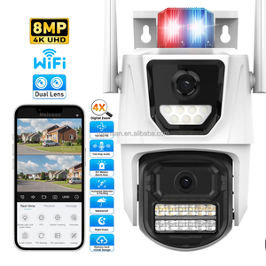Wholesale 8MP 4K Dual Lens Outdoor Video Wireless WiFi Network <strong>IP</strong> PTZ <strong>Camera</strong> ICSee APP CCTV WiFi Security <strong>Camera</strong> - Product Image 1