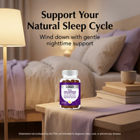 Gummies OEM de mélatonine et ashwagandha pour le sommeil – Antioxydants et vitamines pour adultes – Soulagent le stress et améliorent la qualité du sommeil