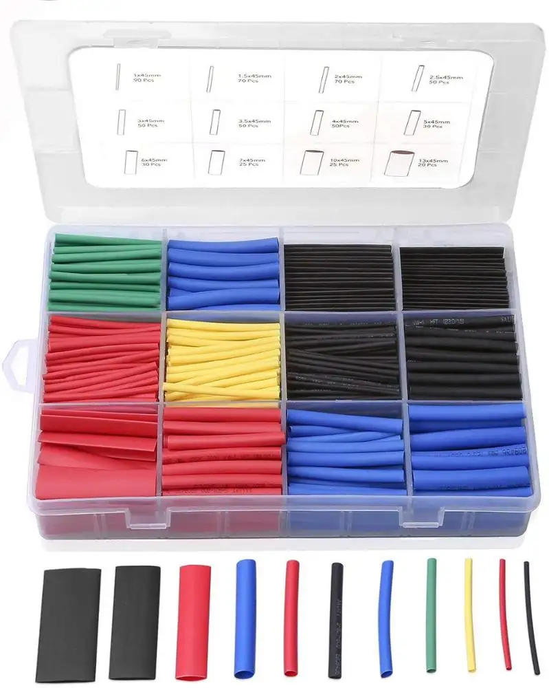 Hampoolgroup Good Quality 560pcs Electrical Cable Sleeves Marine Heat Shrink Tube