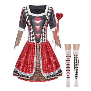 Disfraz <span class=keywords><strong>de</strong></span> <span class=keywords><strong>Reina</strong></span> <span class=keywords><strong>de</strong></span> <span class=keywords><strong>Corazones</strong></span> <span class=keywords><strong>de</strong></span> Póker <span class=keywords><strong>de</strong></span> Cuento <span class=keywords><strong>de</strong></span> Hadas para Mujer Adulta, Halloween, DISP-018 - Product Image 2