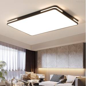 Plafonnier LED ultra-fin moderne en fer avec télécommande, couvercle en acrylique, adapté à la cuisine, au salon, à la chambre à coucher, à l'hôtel - Product Image 6