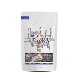 200g tùy chỉnh in khóa zip giấy kraft rõ ràng doypack đứng lên túi dây kéo bao bì thực phẩm 250g kẹo có thể khóa lại có thể phân hủy - Product Image 2