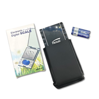 Báscula Digital Portátil de Alta Precisión 0.01g, Mini Báscula de 200g 500g para Pesar Oro, Joyas y Diamantes