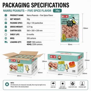 35g Beş Baharat Aromalı Fermente Soya Peyniri Fıstıklı Çıtır Kavrulmuş Fıstık Atıştırmalığı OEM - Product Image 5